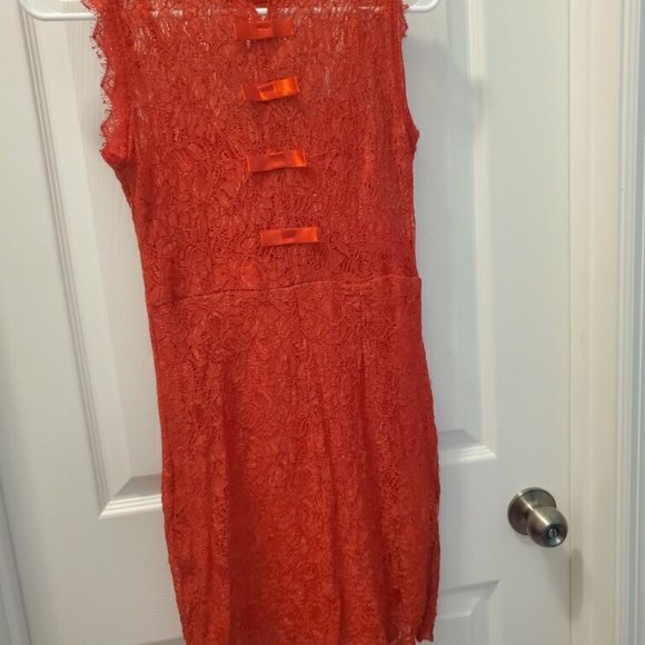 S&D Colo Red Lace Dress - Picture 5 of 8